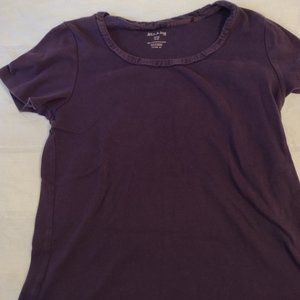 Comfy Plum-Colored White Stag Cotton Top, Size S (4-6)